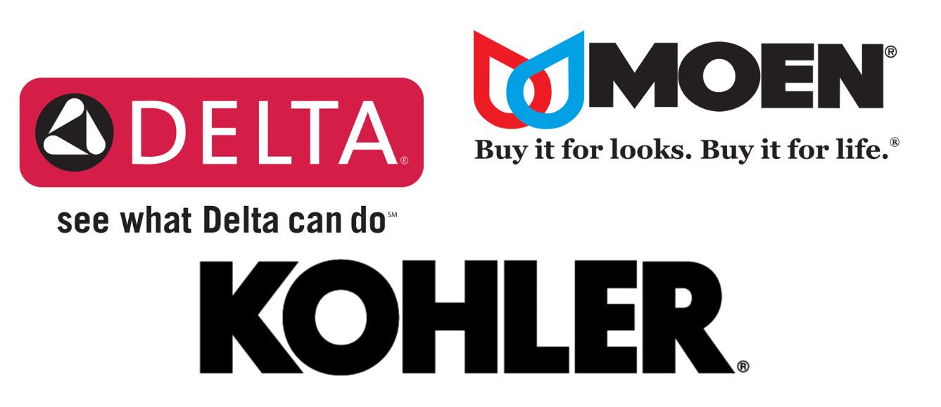 Brand partners carried at Hyde Park Plumbing showroom — American Standard, TOTO and more